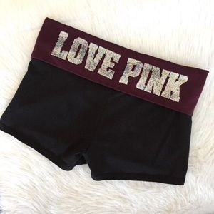 PINK yoga shorts